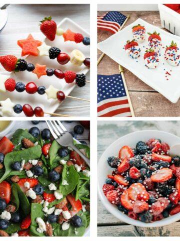 4th of July appetizers collage