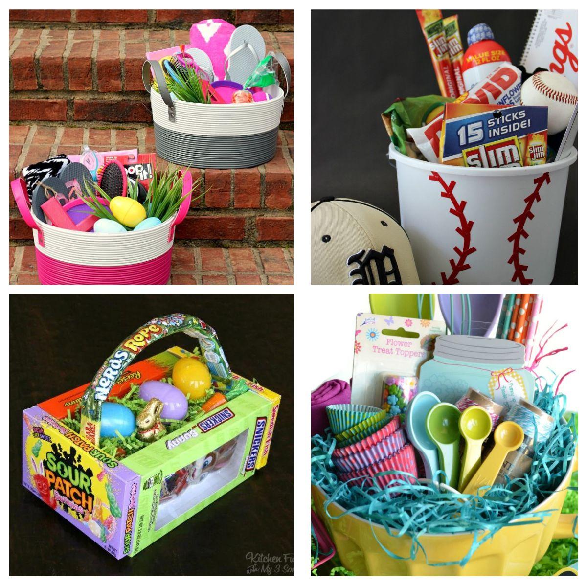easter basket ideas for teens collage