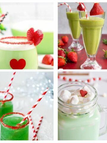 Christmas Green Drinks collage