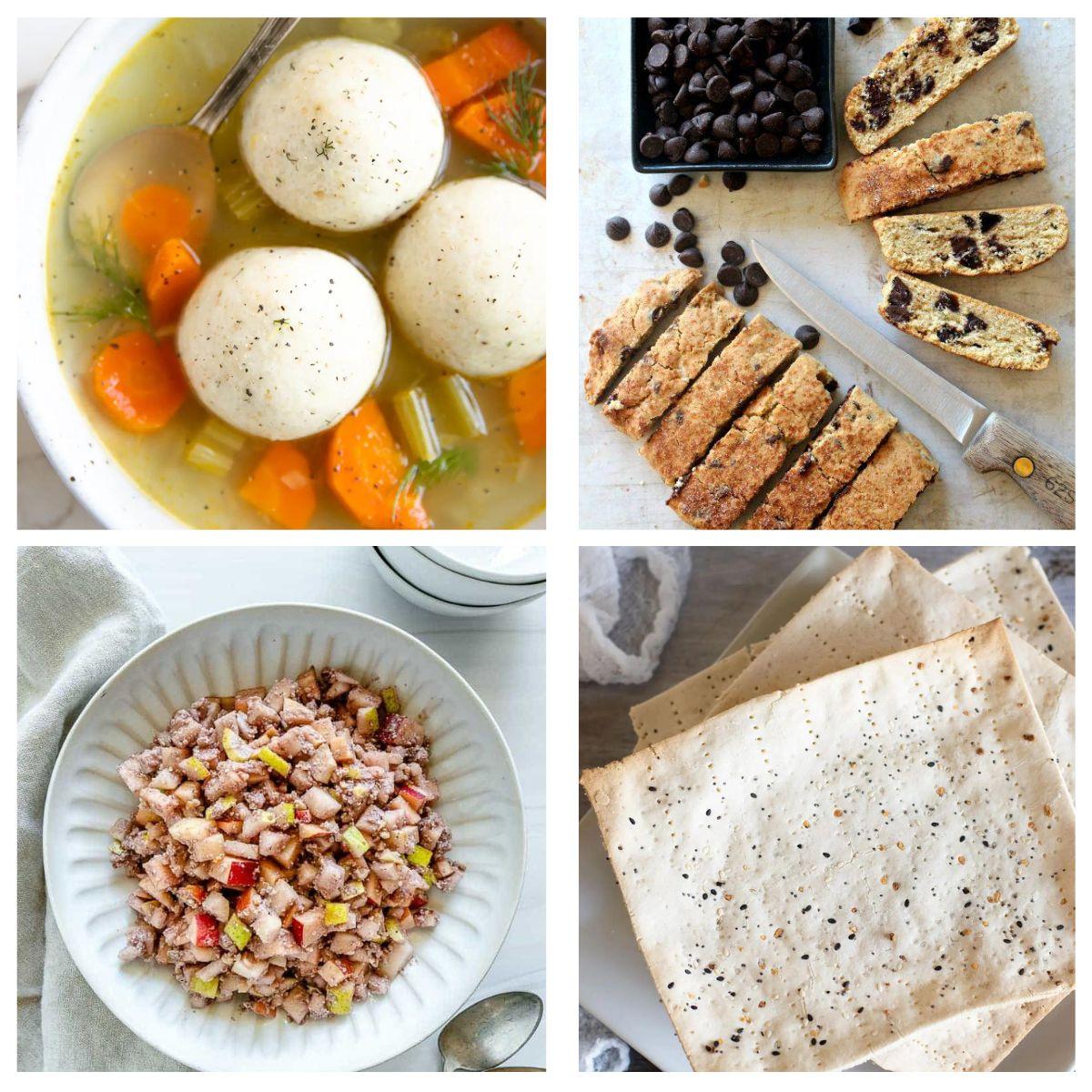 passover appetizers collage