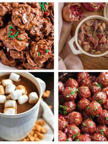 Christmas Crockpot Recipes collage