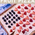 Easy 4th of July Fruit Pizza pin