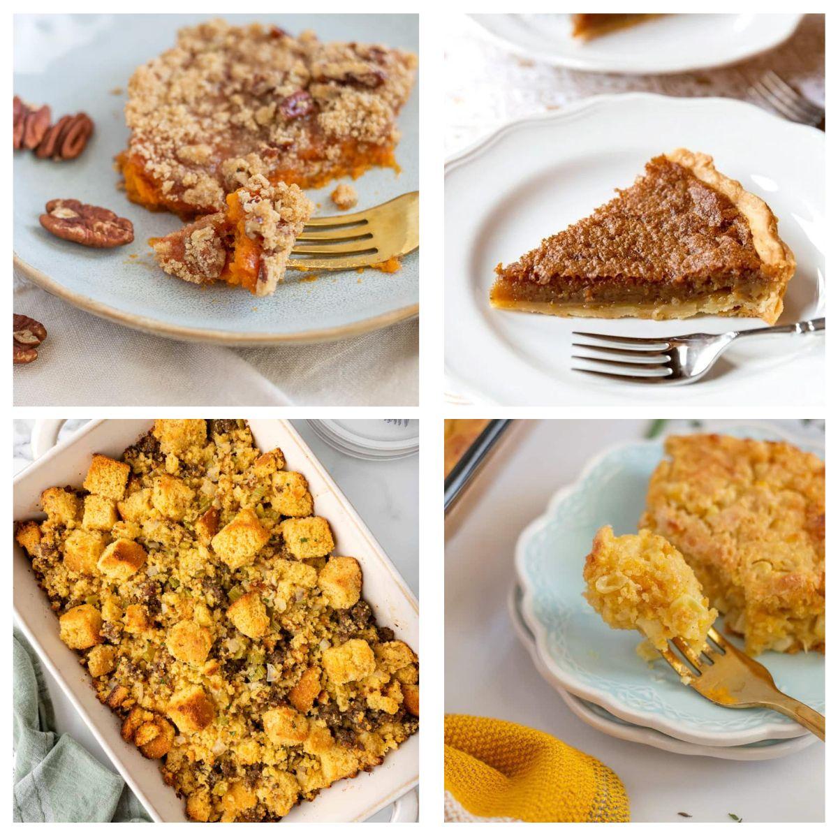 Best Southern Thanksgiving Menu collage