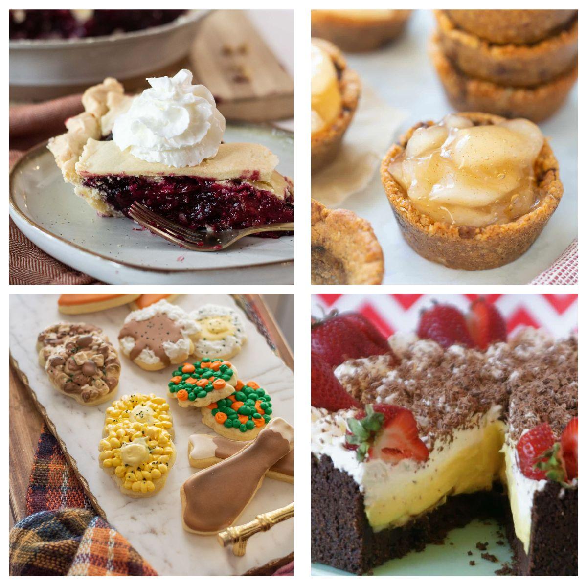 Thanksgiving Dessert Ideas Gluten Free collage