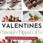 Valentines Day Chocolate Dipped Fruit Gifts pin