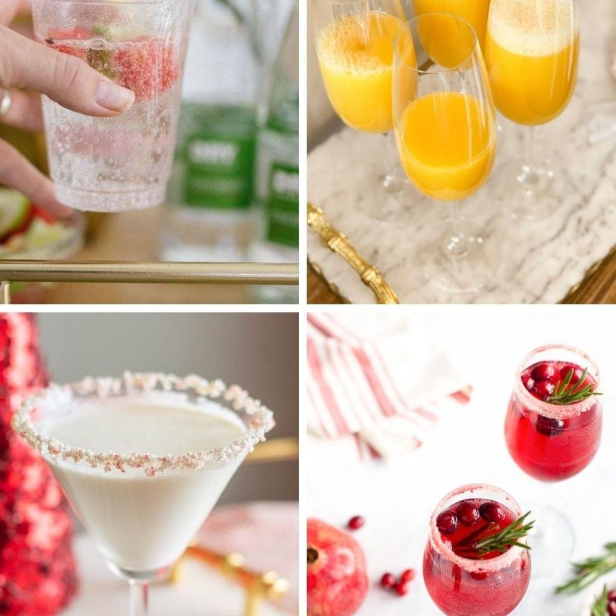 Sparkling Non-Alcoholic Drinks collage