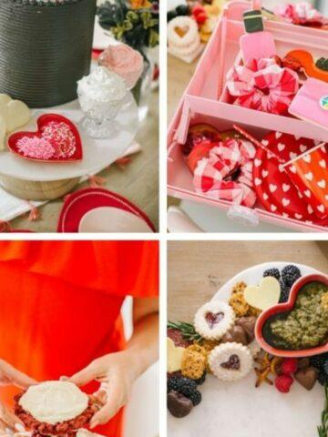 Galentines Themed Party collage