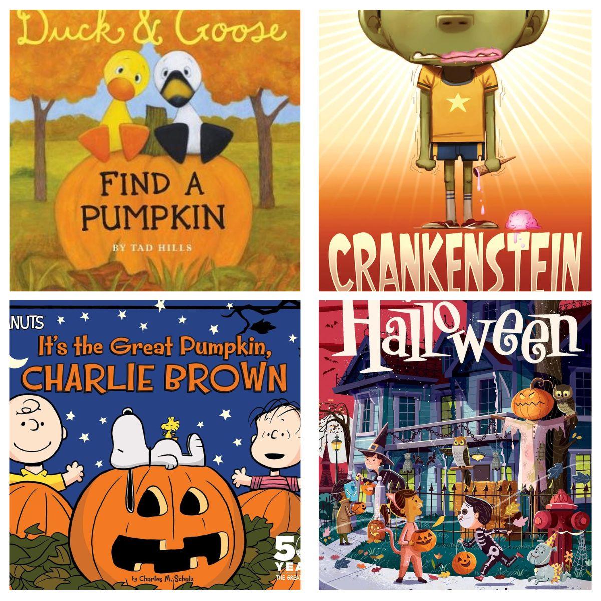 Halloween Books for Kids collage