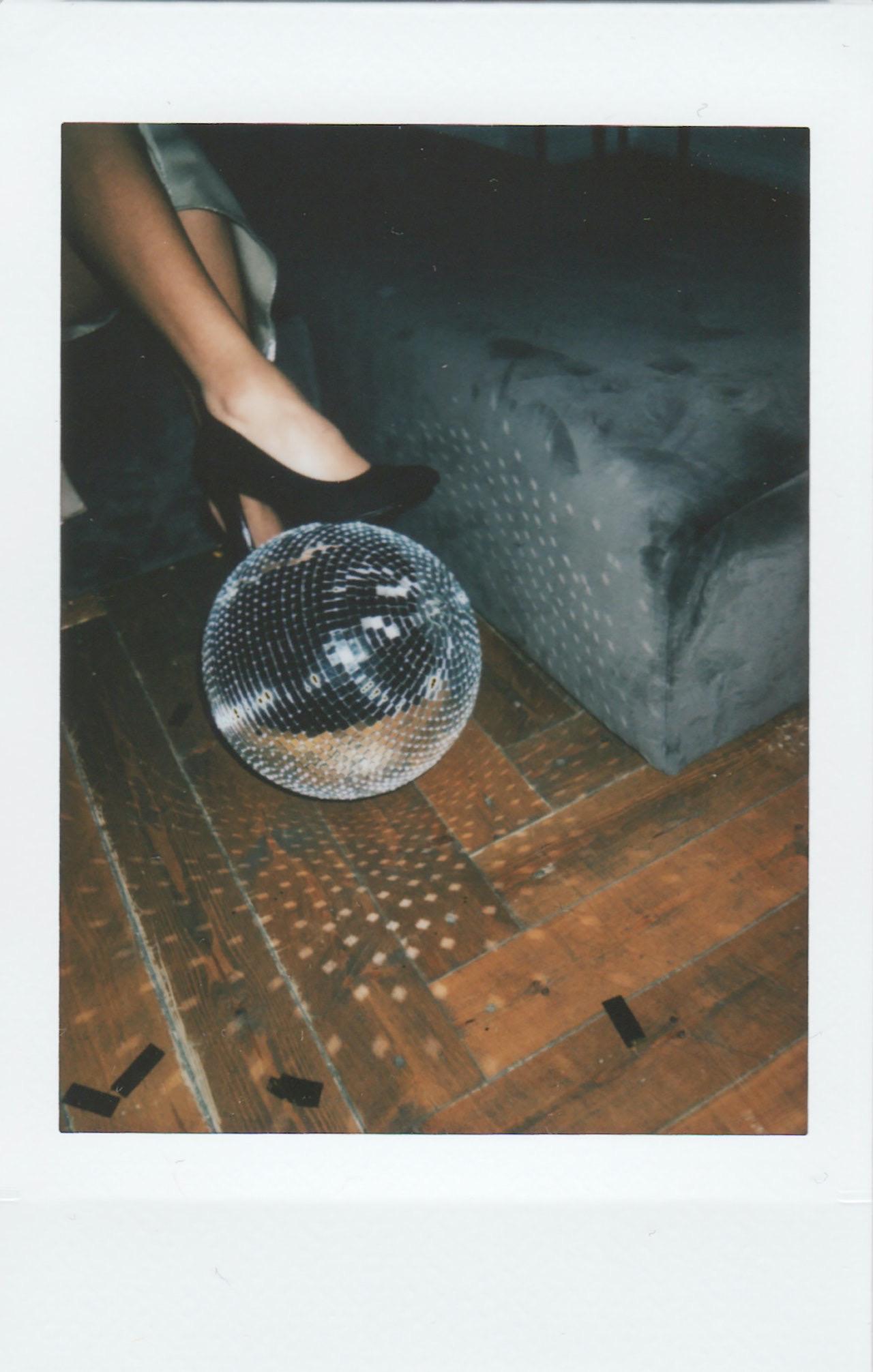 disco ball with foot