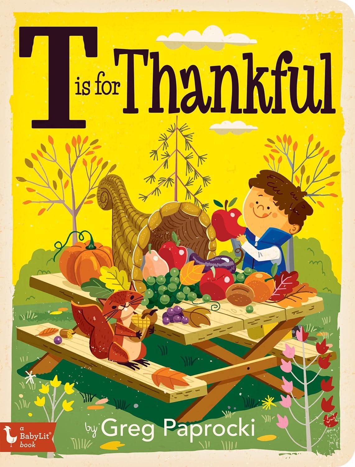 T is for Thankful book