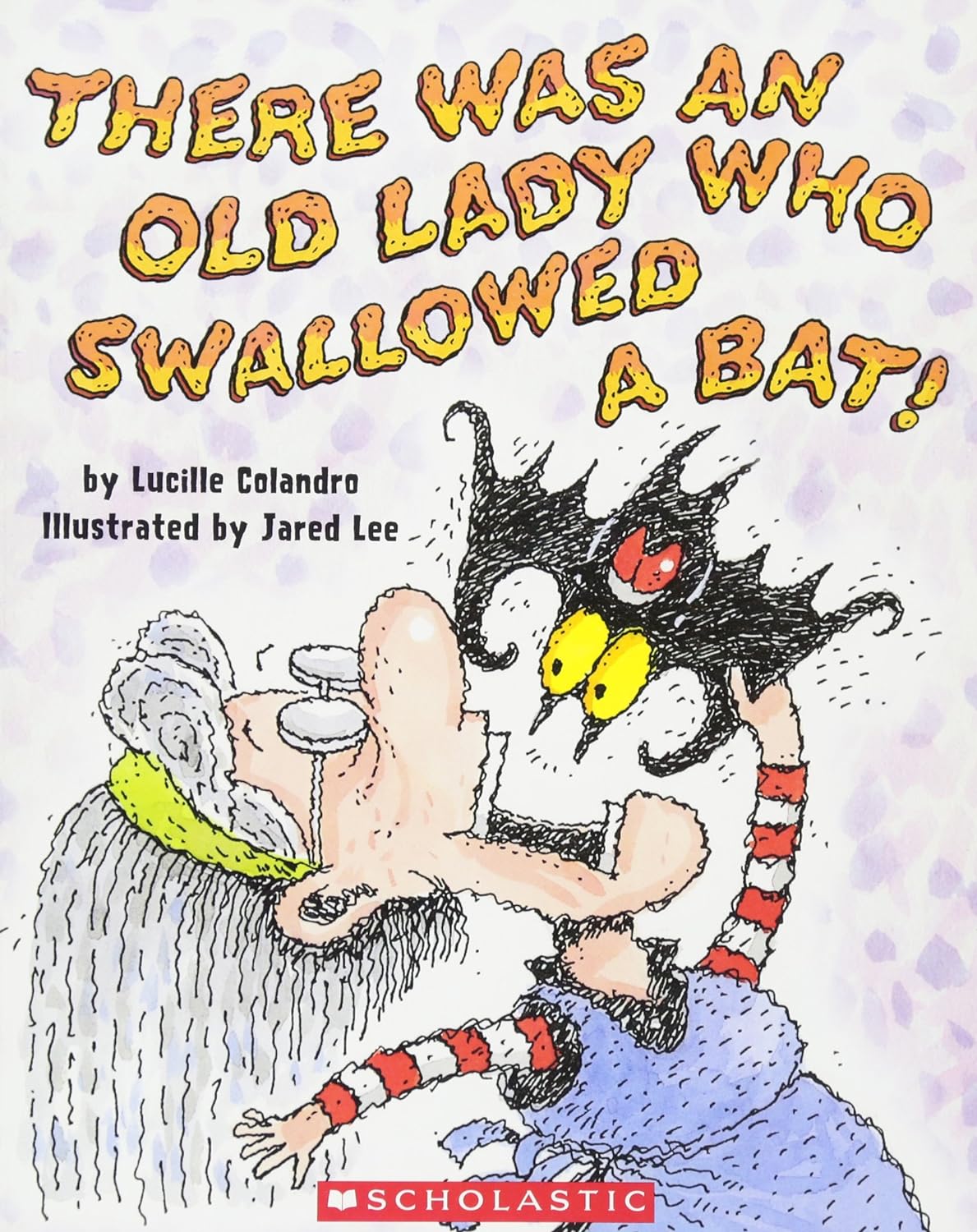 the old lady who swallowed a bat book