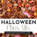 Halloween Chex Mix pin