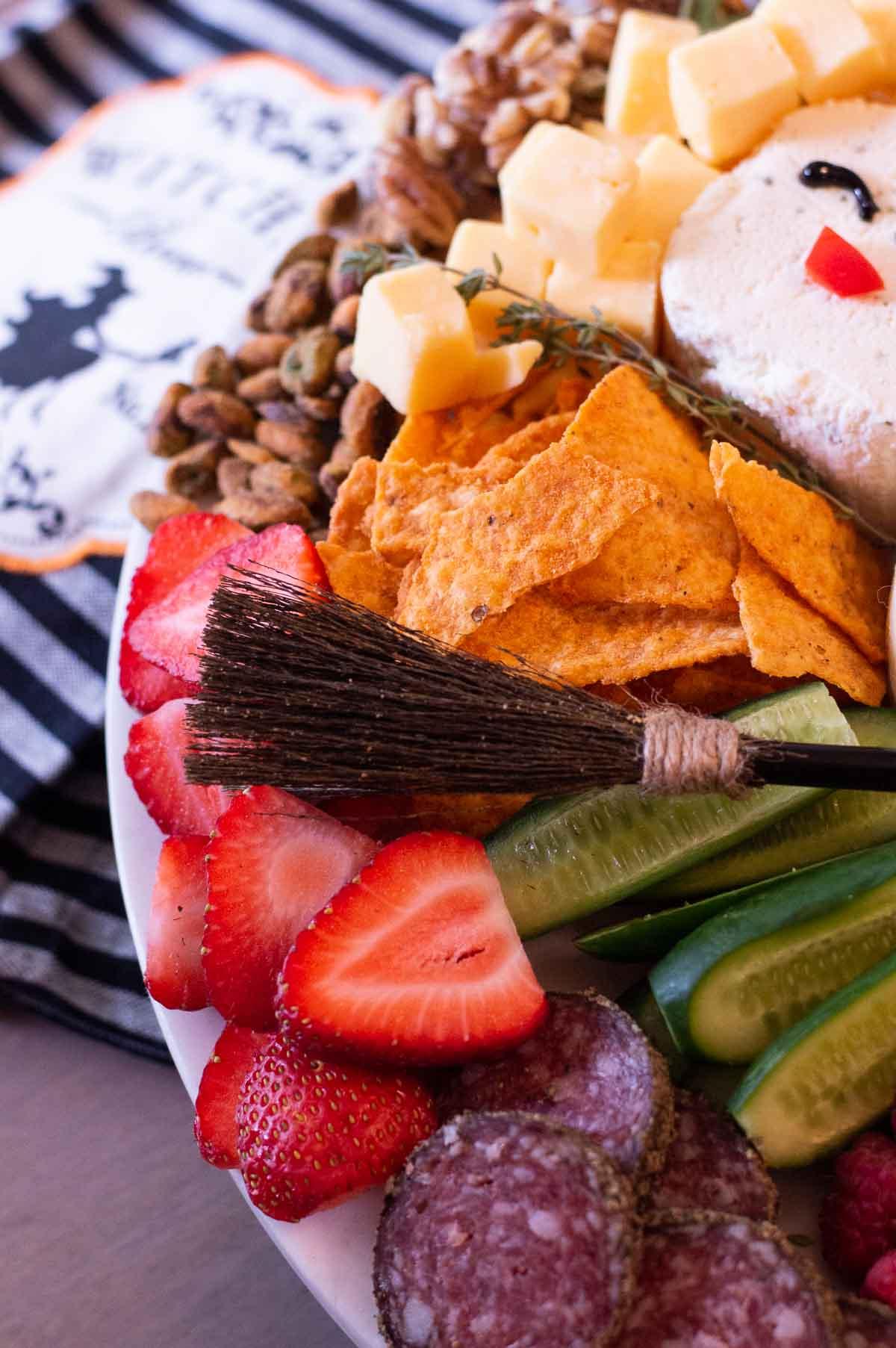 Hocus Pocus Charcuterie Board little witches broom