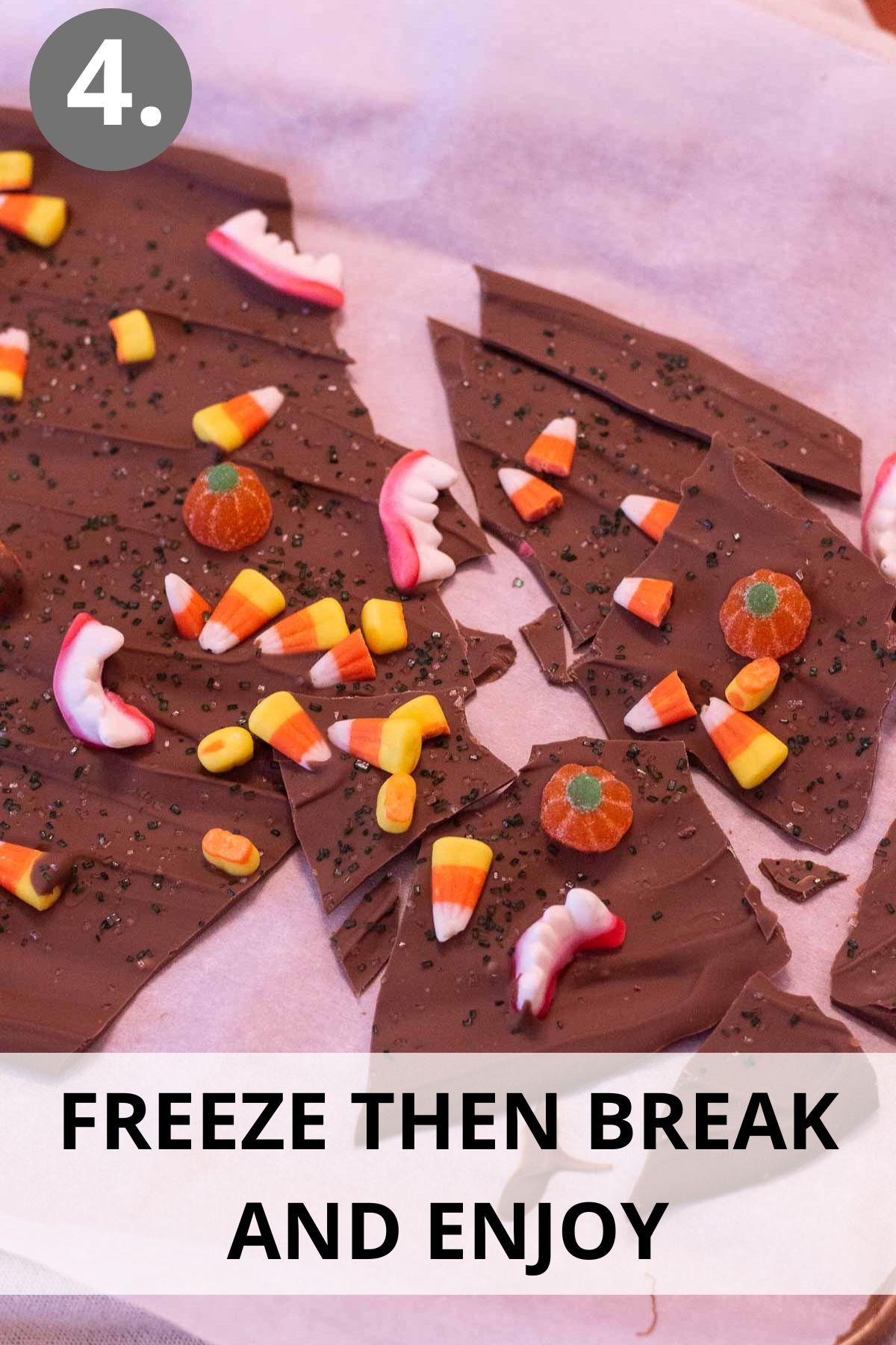 Halloween Bark step by step instructions