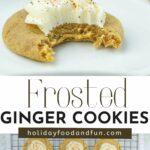 Frosted Ginger Cookies pin