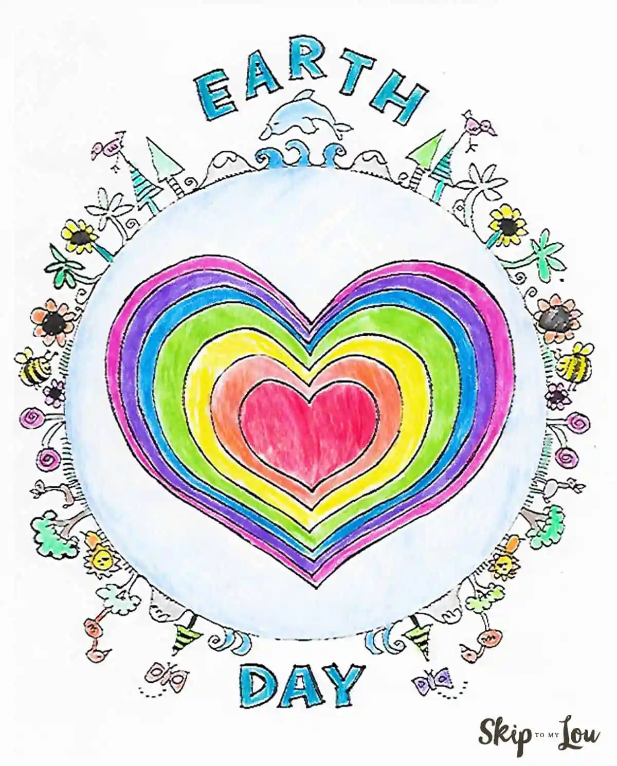 Earth day coloring pages for kids
